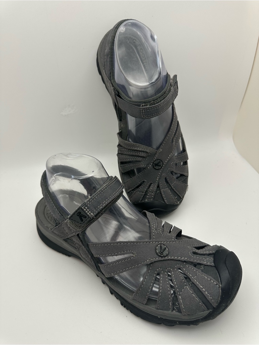 KEEN Rose Sandal Women Sz 8.5 Gray Water Hiking Closed Toe Ankle Strap 1014463 - Picture 3 of 14
